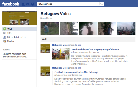 Refugees Voice facebook